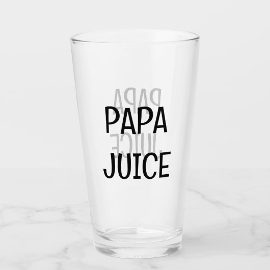 papa sap glas (Voorkant)