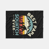 Papa Sasquatch Papa Beste Papa Squatch Ever Vaders Fleece Deken (Voorkant (Horizontaal))