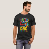 Papa Saurus Autisme Bewustwording T-shirt (Voorkant volledig)