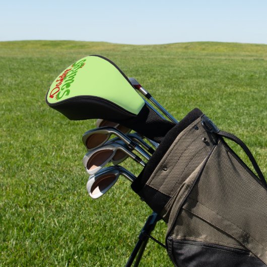 Papa Saurus Dinosaur Lettering Golfheadcover (Insitu)