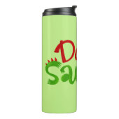 Papa Saurus Dinosaur Lettering Thermosbeker (Gedraaid links)