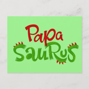 Papa Saurus Graphic Briefkaart