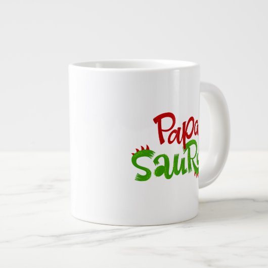 Papa Saurus Graphic Grote Koffiekop (Voorkant rechts)