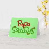 Papa Saurus Graphic Kaart (Gele Bloem)