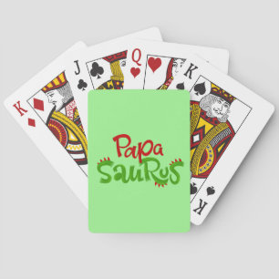 Papa Saurus Graphic Pokerkaarten