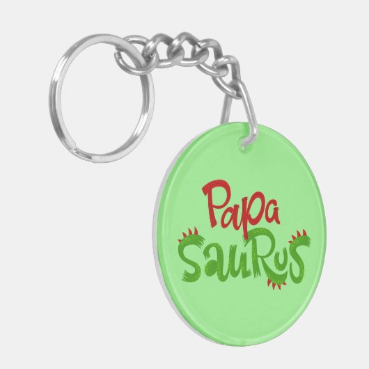 Papa Saurus Graphic Sleutelhanger (Voorkant Links)