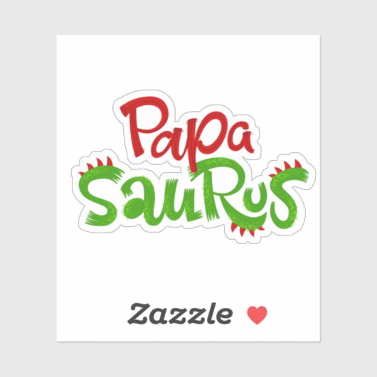 Papa Saurus Graphic Sticker (Vel)