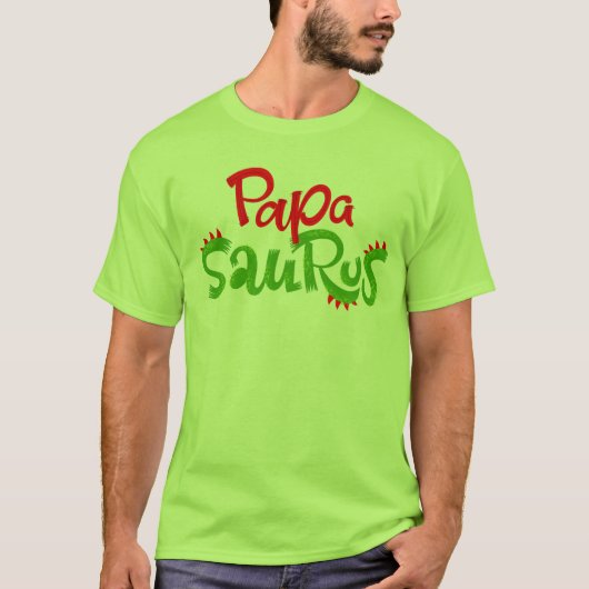 Papa Saurus Graphic T-shirt (Voorkant)