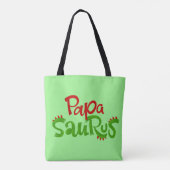 Papa Saurus Graphic Tote Bag (Achterkant)