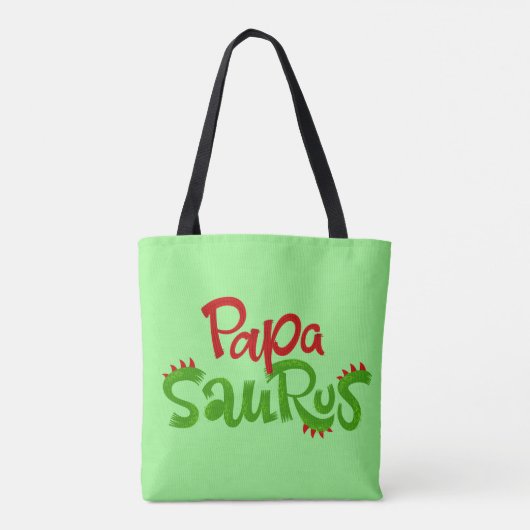 Papa Saurus Graphic Tote Bag (Achterkant)