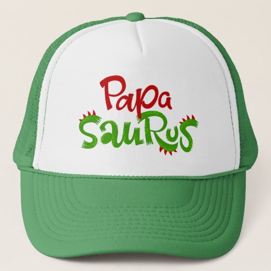 Papa Saurus Graphic Trucker Pet (Voorkant)