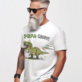 Papa-saurus Opa Dinosaur Kids Verjaardagsfeest T-shirt