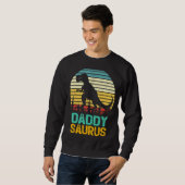Papa Saurus Rex Dinosaur Daddysaurus vaders da Trui (Voorkant volledig)