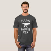 Papa Saurus Rex grappig mannen dino shirt (Voorkant volledig)