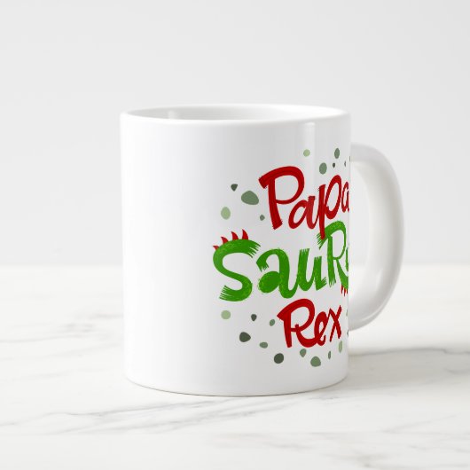 Papa Saurus Rex Grote Koffiekop (Voorkant rechts)