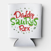 Papa Saurus Rex Illustratie Blikjeskoeler (Voorkant)