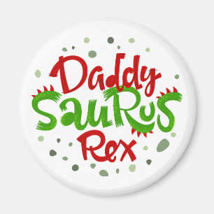 Papa Saurus Rex Illustratie Magneet