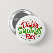 Papa Saurus Rex Illustratie Ronde Button 5,7 Cm (Voorkant /achterkant)