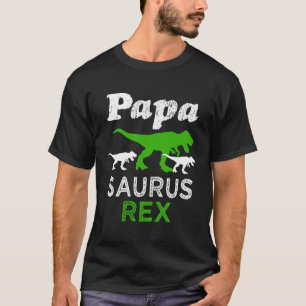 Papa Saurus Rex Shirt Mannen Funny Grandpa T shirt