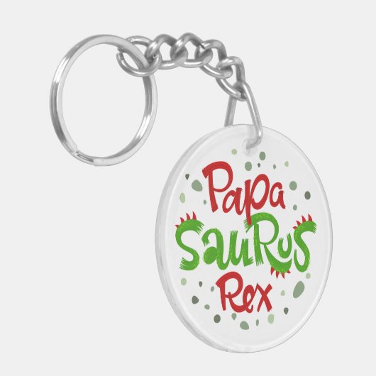 Papa Saurus Rex Sleutelhanger (Voorkant Links)