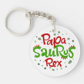 Papa Saurus Rex Sleutelhanger (Voorkant)
