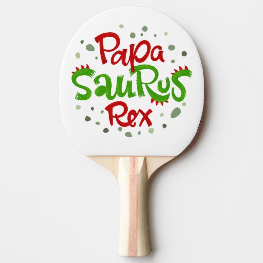 Papa Saurus Rex Tafeltennisbatje (Voorkant)