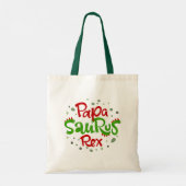 Papa Saurus Rex Tote Bag (Achterkant)