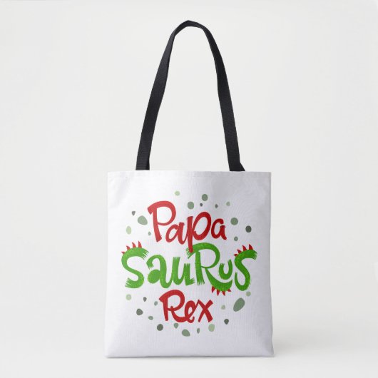 Papa Saurus Rex Tote Bag (Voorkant)