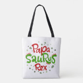Papa Saurus Rex Tote Bag (Achterkant)
