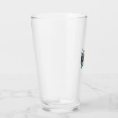 Papa Saurus Schattige Dinosaur Papa Vectorontwerp_ Glas (Rechts)