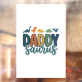 Papa Saurus Schattige Dinosaur Papa Vectorontwerp_ Raamsticker (Vel 2)