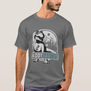 Papa Saurus T re Dinosaur Mannen Vaderdag Familie T-shirt