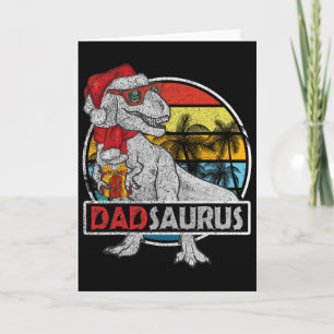 Papa Saurus T Rex Dinosaur Familie Bijpassende Ker Kaart