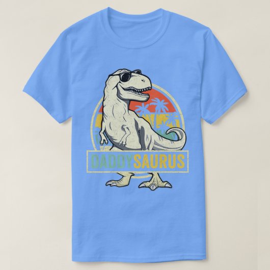 Papa saurus T Rex Dinosaur Mannen DadSaurus Family T-shirt (Design voorkant)