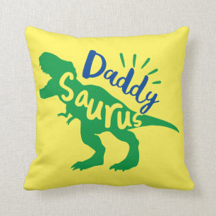 Papa Saurus T-Rex Silhouette Kussen