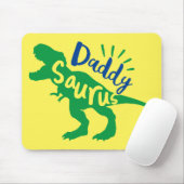 Papa Saurus T-Rex Silhouette Muismat (Met muis)