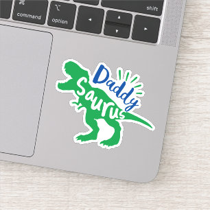 Papa Saurus T-Rex Silhouette Sticker