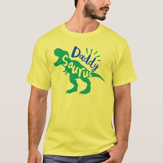 Papa Saurus T-Rex Silhouette T-shirt (Voorkant)