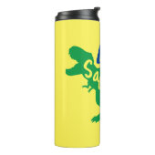 Papa Saurus T-Rex Silhouette Thermosbeker (Gedraaid links)