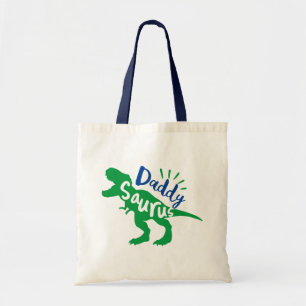 Papa Saurus T-Rex Silhouette Tote Bag