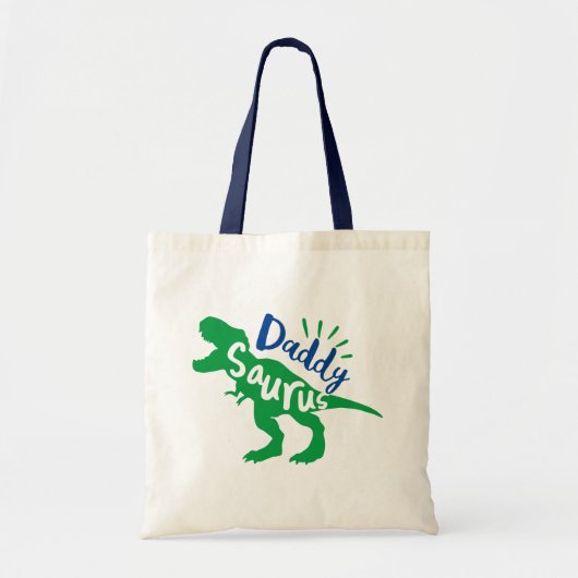 Papa Saurus T-Rex Silhouette Tote Bag (Voorkant)