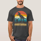 Papa Saurus voor pap T Rex Dinosaur Funny T-shirt (Voorkant)