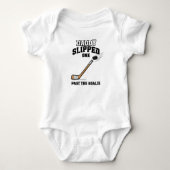 Papa Scoorde Tegen De Keeper Grappige Hockey Romper (Voorkant)
