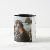 Papa Script Heart Dankbaar voor elk moment Foto Mok (Midden)