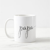 Papa Script Heart | Papa Gift Simple Personated Koffiemok (Links)