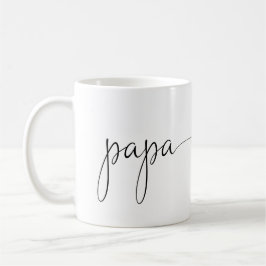 Papa Script Heart | Papa Gift Simple Personated Koffiemok