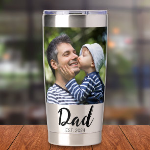Papa Script Zwart 2 Foto Geïsoleerde Drinkbeker