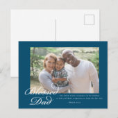 Papa-scriptie zonder zegen feestdagenkaart (Voorkant / Achterkant)