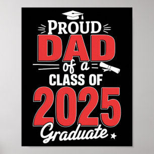Papa Senior 2025 Trotse papa van een afgestudeerde Poster