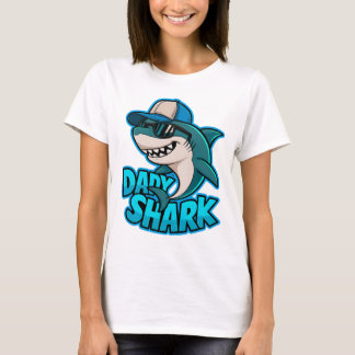 Papa Shark Cool Dad Vibes T-shirt